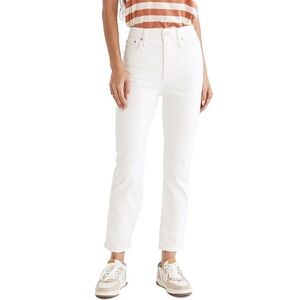 Madewell White Curvy Perfect Vintage Jeans | Size 28